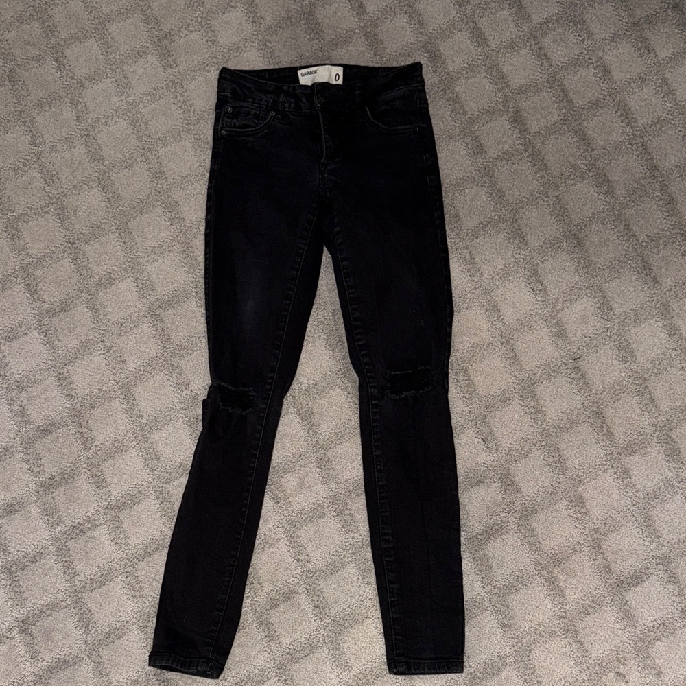 Garage Black Skinny Jeans